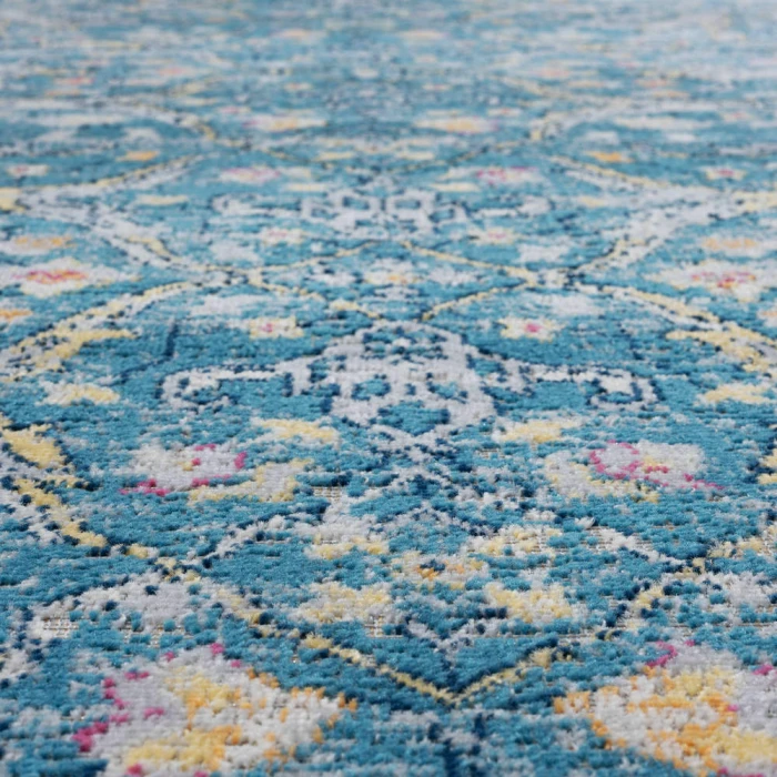 Rugs Town 81455 Blue/ Cream 7'9" X 9'9 Rect. Rug