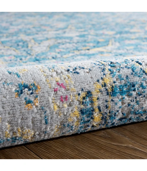 LR Home ANTIQUITY 81455 Blue/ Cream 5'-3" X 7'-10 Rect. Rug