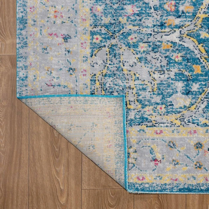 Rugs Town 81455 Blue/ Cream 7'9" X 9'9 Rect. Rug