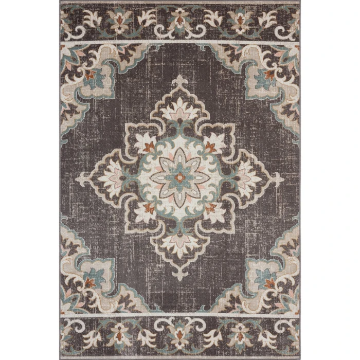 Rugs Town 81462 Brown/ Beige 5'-3" X 7'-10 Rect. Rug