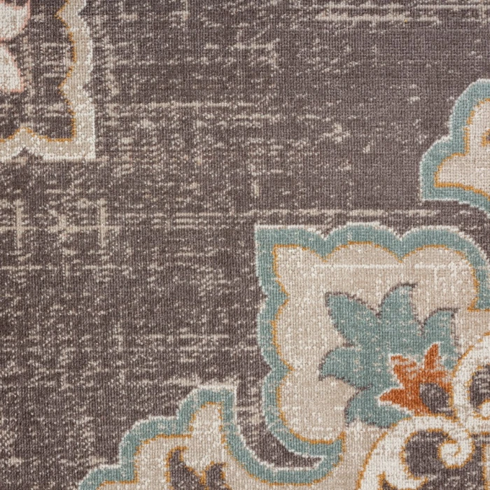 Rugs Town 81462 Brown/ Beige 7'9" X 9'9 Rect. Rug