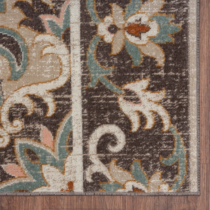 Rugs Town 81462 Brown/ Beige 7'9" X 9'9 Rect. Rug