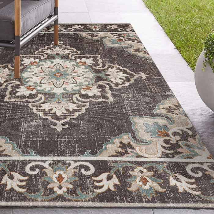 Rugs Town 81462 Brown/ Beige 7'9" X 9'9 Rect. Rug