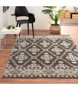 LR Home Antiquity Brown ANTIQ 5ft.3in. x 7ft.10in. Rectangle Rug