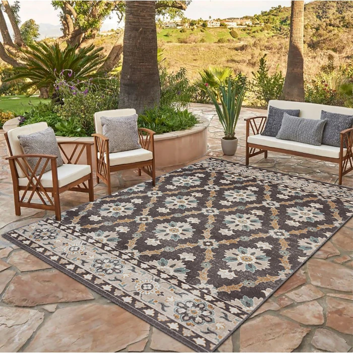 Rugs Town Brown ANTIQ 5ft.3in. x 7ft.10in. Rectangle Rug