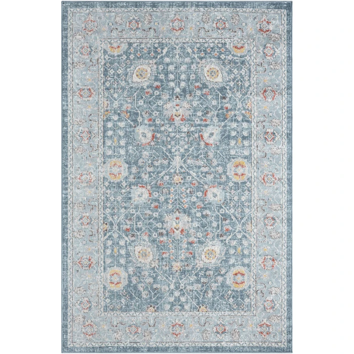 Rugs Town Blue ANTIQ 2ft. x 4ft. Rectangle Rug