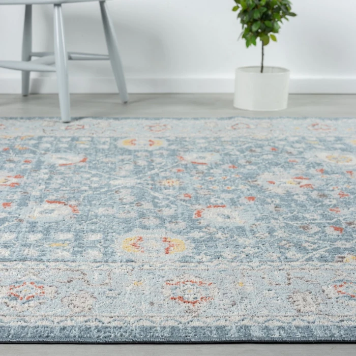 Rugs Town Blue ANTIQ 2ft. x 4ft. Rectangle Rug