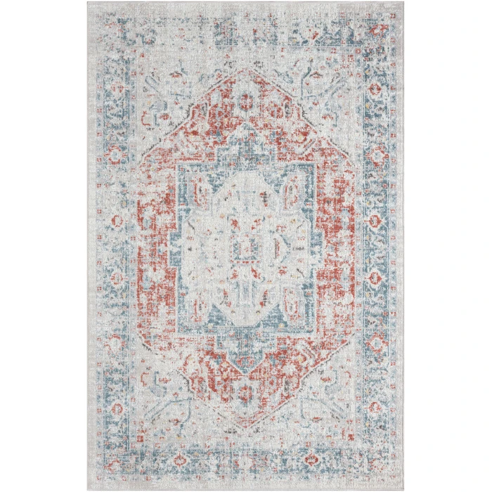 Rugs Town Blue ANTIQ 4ft. x 6ft. Rectangle Rug