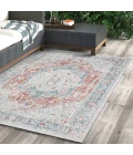 LR Home Antiquity Blue ANTIQ 7ft.9in. x 9ft.9in. Rectangle Rug