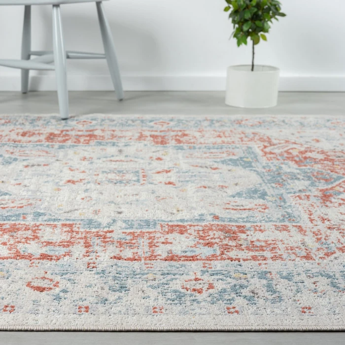 Rugs Town Blue ANTIQ 4ft. x 6ft. Rectangle Rug