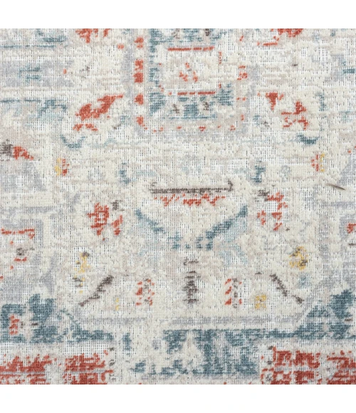 LR Home Antiquity Blue ANTIQ 7ft.9in. x 9ft.9in. Rectangle Rug