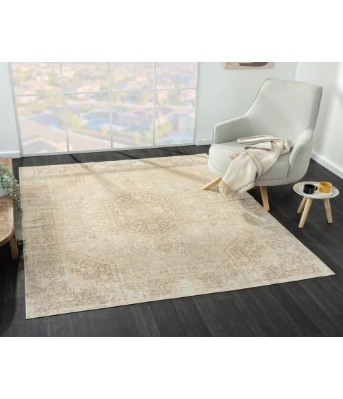 LR Home Aria 82421 Beige 5'-3" X 7'0 Rect. Rug
