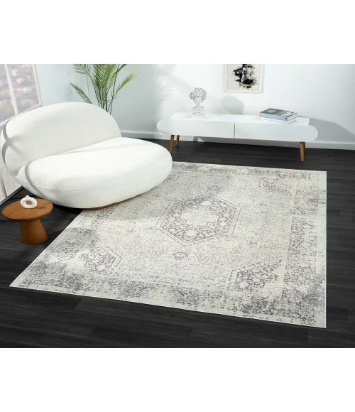 LR Home Aria 82422 Gray 5'-3" X 7'0 Rect. Rug