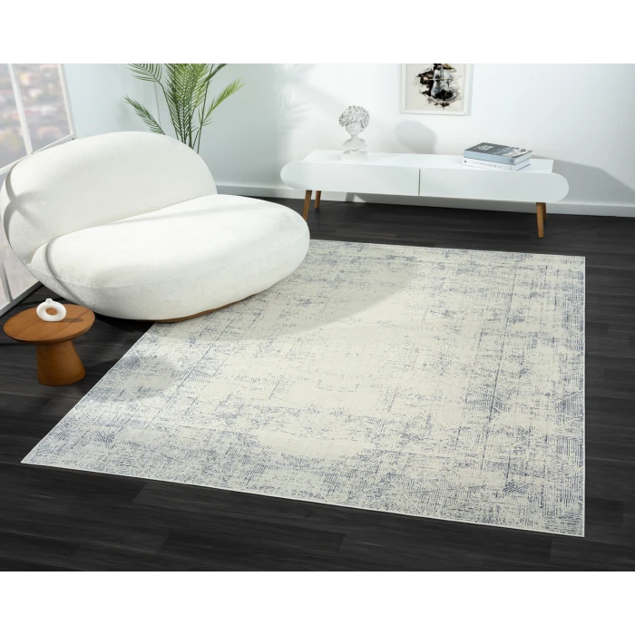 LR Home Aria 82424 Blue/ Gray 5'-3" X 7'0 Rect. Rug