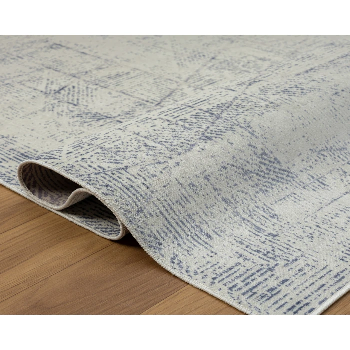 LR Home Aria 82424 Blue/ Gray 5'-3" X 7'0 Rect. Rug