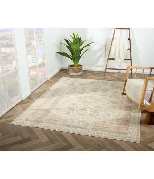 LR Home Aria 82425 Beige 2'8" X 3'10 Rect. Rug
