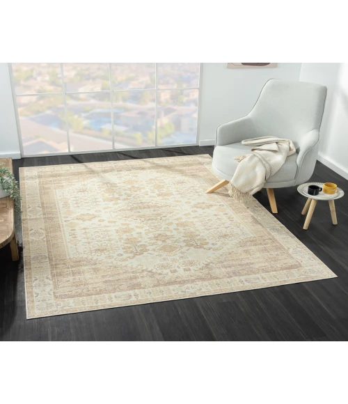 LR Home Aria 82425 Beige 2'8" X 3'10 Rect. Rug