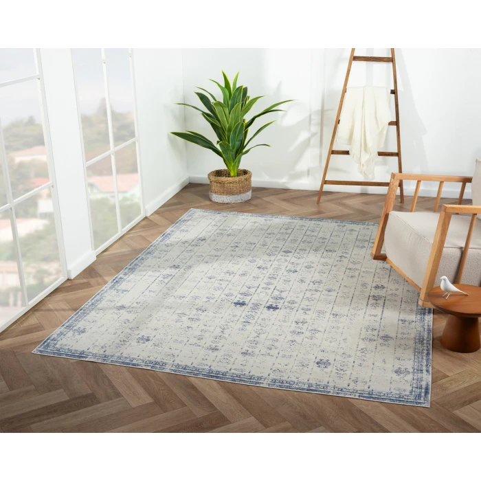 Rugs Town 82427 Blue/ Gray 7'10" X 9'10 Rect. Rug