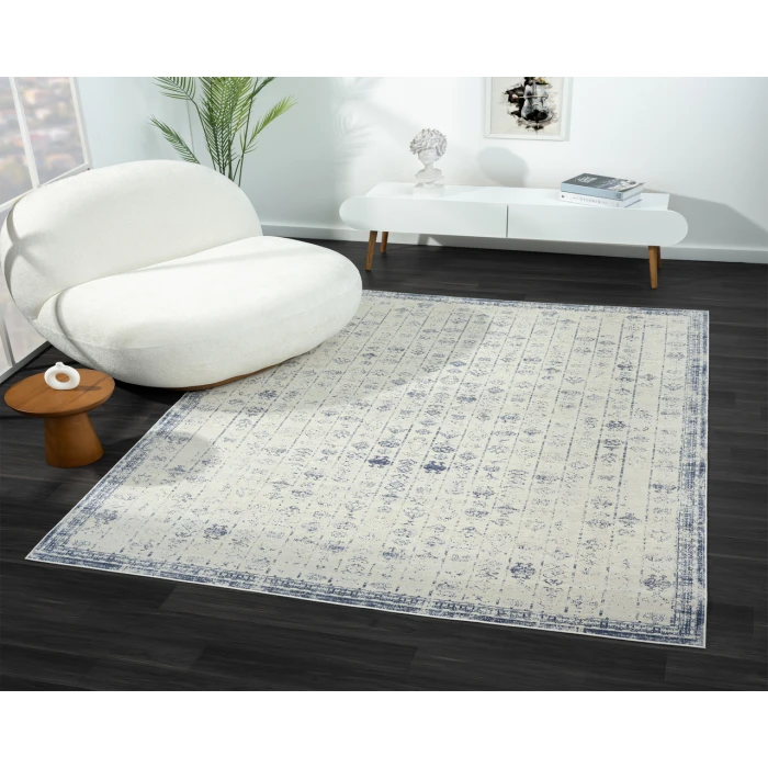 Rugs Town 82427 Blue/ Gray 7'10" X 9'10 Rect. Rug