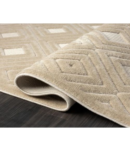 LR Home Atlas 82413 Beige 5'0" X 7'0 Rect. Rug