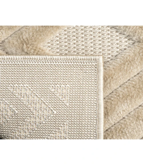 LR Home Atlas 82413 Beige 5'0" X 7'0 Rect. Rug