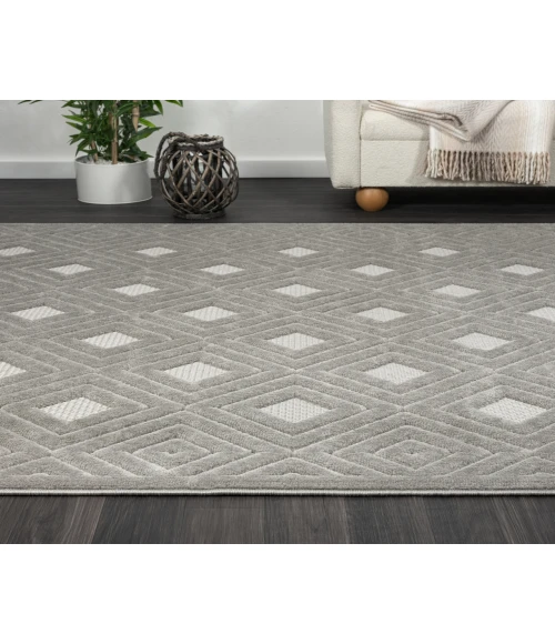 LR Home Atlas 82414 Gray 5'0" X 7'0 Rect. Rug