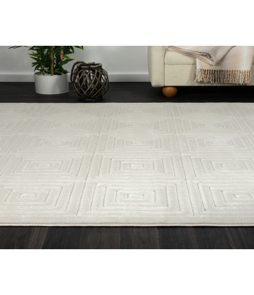 LR Home Atlas 82415 Ivory 5'0" X 7'0 Rect. Rug