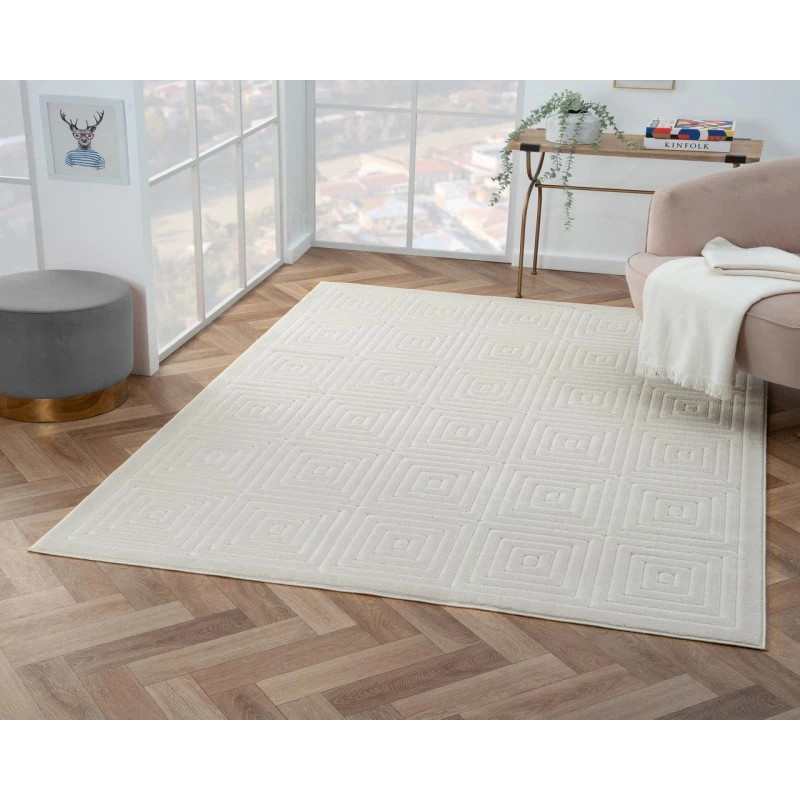 Rugs Town 82415 Ivory 7'10" X 9'10 Rect. Rug