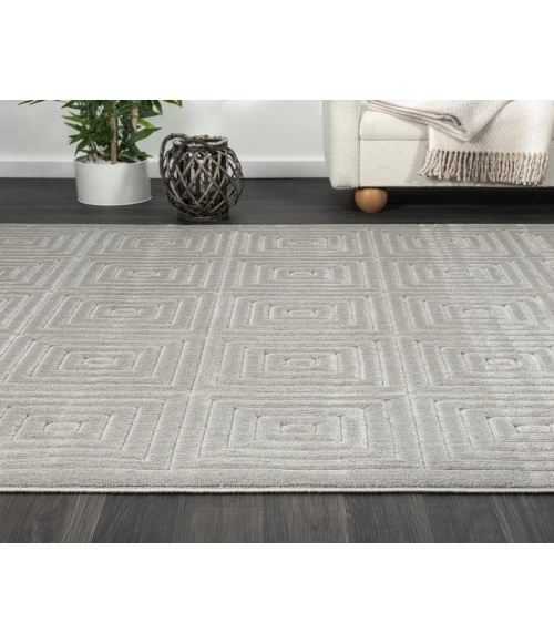 LR Home Atlas 82417 Gray 7'10" X 9'10 Rect. Rug