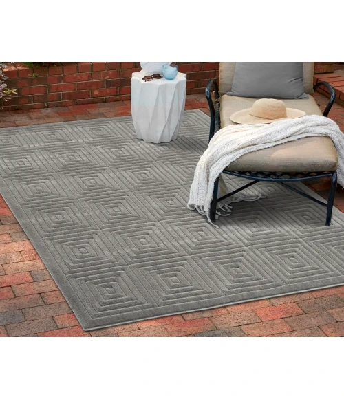 LR Home Atlas 82417 Gray 7'10" X 9'10 Rect. Rug