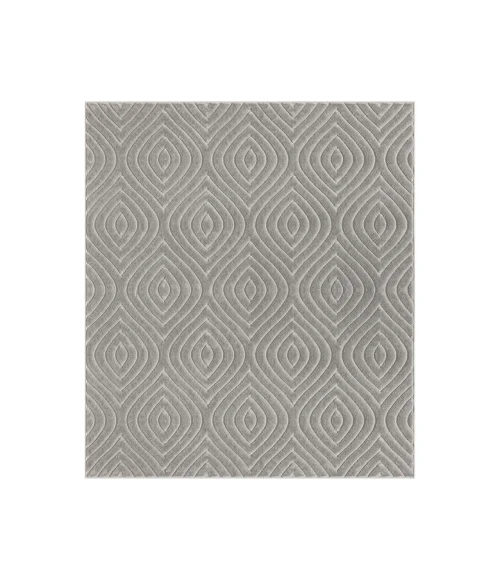 LR Home Atlas 82420 Gray 5'0" X 7'0 Rect. Rug