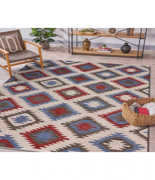 LR Home AURORA 81536 Multi 5'0" X 7'0 Rect. Rug
