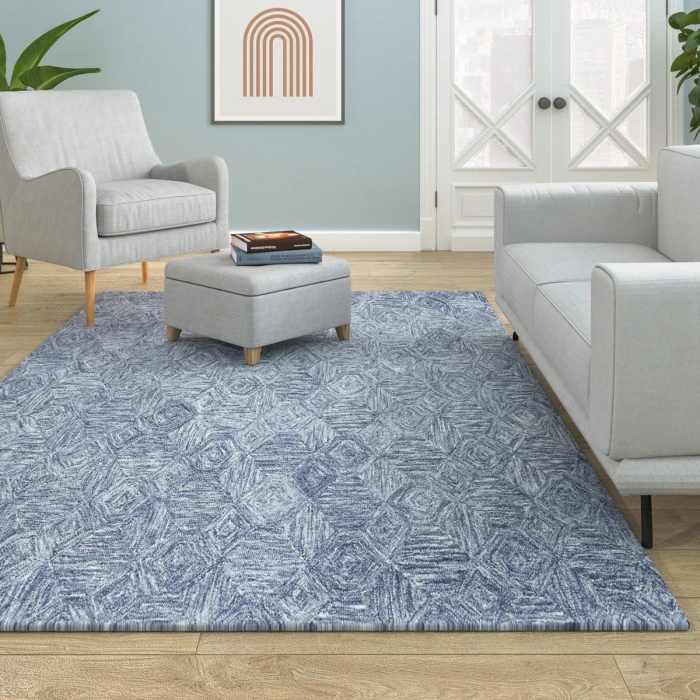 Rugs Town Blue 82383 7 ft. 9 in. X 9 ft. 9 in. Rect. Rug