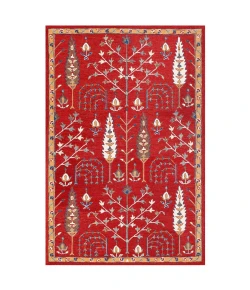 LR Home Babylon 81785 Red 9' X 12' Rect. Rug