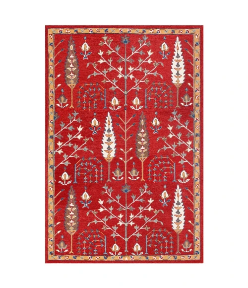 LR Home BABYLON 81785 Red 9' X 12' Rect. Rug