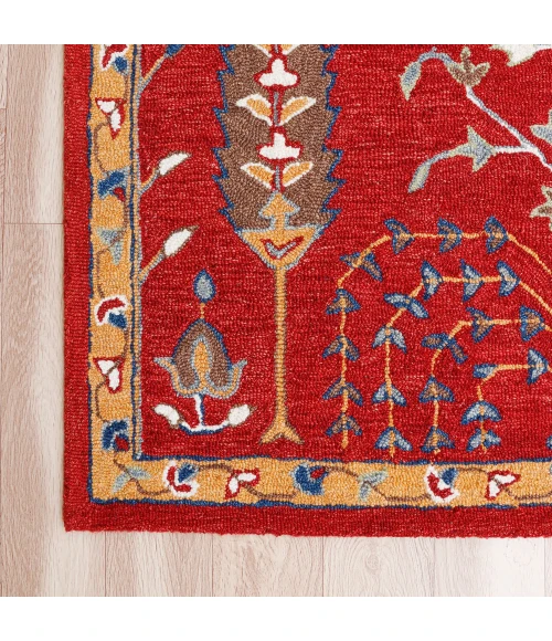 LR Home BABYLON 81785 Red 9' X 12' Rect. Rug