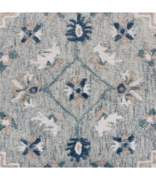 LR Home Babylon Gray/Blue 81787 9 ft. X 12 ft. Rect. Rug