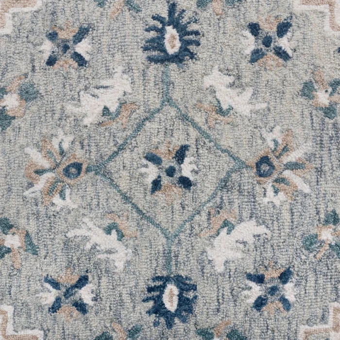 Rugs Town Gray/Blue 81787 9 ft. X 12 ft. Rect. Rug