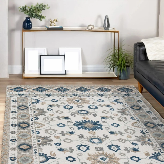 Rugs Town Ivory BABYL 10ft. x 14ft. Rectangle Rug