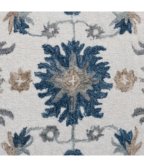 LR Home Babylon Tan/Blue 81791 9 ft. X 12 ft. Rect. Rug