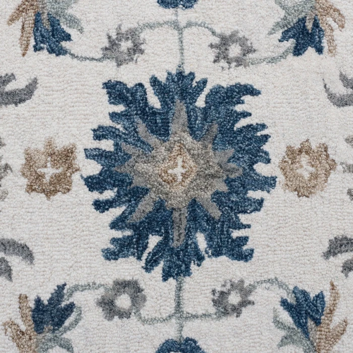Rugs Town Tan/Blue 81791 7 ft. 9 in. X 9 ft. 9 in. Rect. Rug
