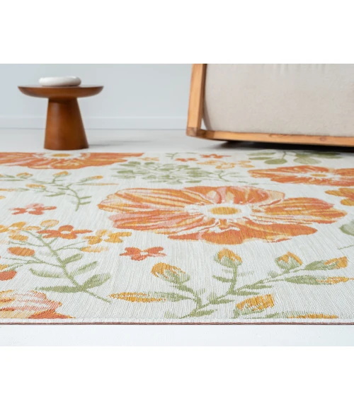 LR Home Belize 82510 Ivory/ Green 2' X 8' Rect. Rug