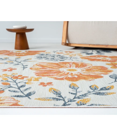 LR Home Belize 82511 Ivory/ Blue 2' X 8' Rect. Rug