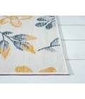 LR Home Belize 82511 Ivory/ Blue 2' X 8' Rect. Rug