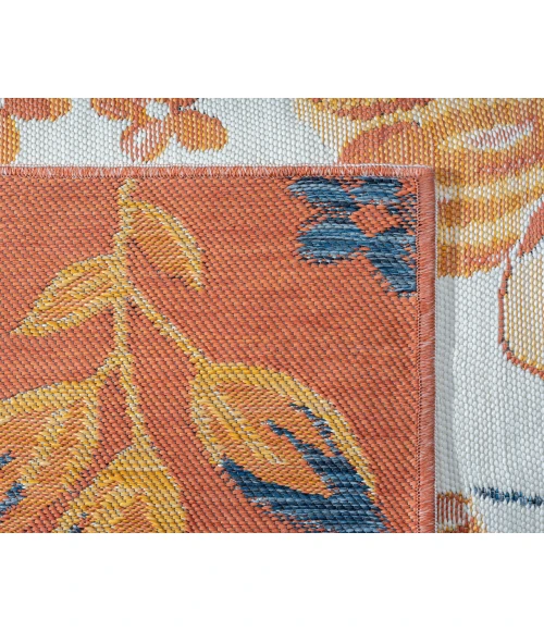 LR Home Belize 82511 Ivory/ Blue 2' X 8' Rect. Rug