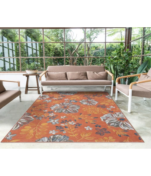 LR Home Belize 82511 Ivory/ Blue 2' X 8' Rect. Rug