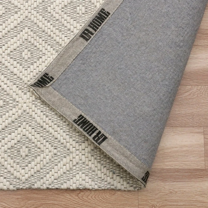 LR Home Bergen Ivory 03438 7 ft. 9 in. X 9 ft. 9 in. Rect. Rug