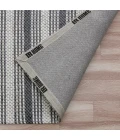 LR Home Bergen 3439 Dark Gray/ Ivory/ No Color 2' X 3' Rect. Rug