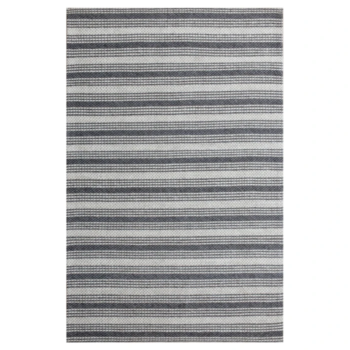 LR Home Bergen 3439 Dark Gray/ Ivory/ No Color 7'9" X 9'9 Rect. Rug