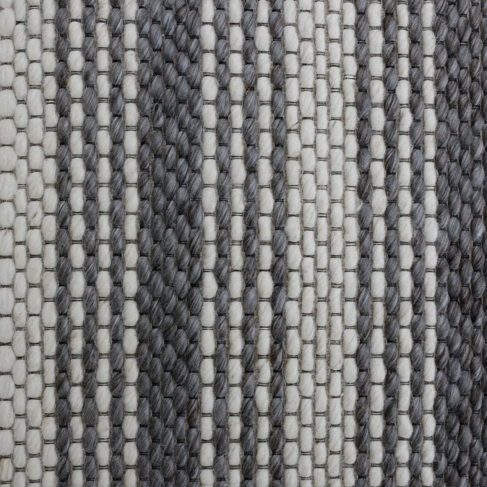 LR Home Bergen 3439 Dark Gray/ Ivory/ No Color 7'9" X 9'9 Rect. Rug